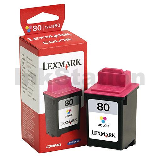 [d]Lexmark No.80 (12A1980) Genuine Colour Ink Cartridge - 275 pages