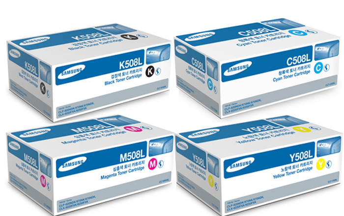 4-Pack Genuine Samsung CLP-620ND, CLP-670ND, CLX-6220FX, CLX-6250FX <br>Toner Cartridge [BK,C,M,Y]<br><img src=/images/freeshipping2.gif border=0>