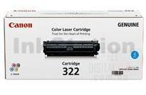 Canon Genuine Cyan Toner Cartridge (CART-322C) - 7,500 pages