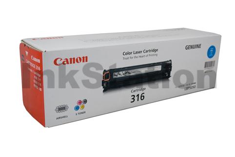 Canon LBP 5050N (CART-316C) Genuine Cyan Toner Cartridge - 1,500 Pages