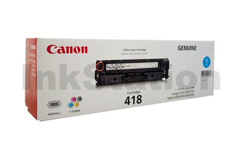 Genuine Canon CART-418C Cyan Toner Cartridge - 2,900 pages