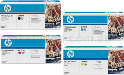 4 Pack Genuine HP CE740A-CE743A Toner Cartridges