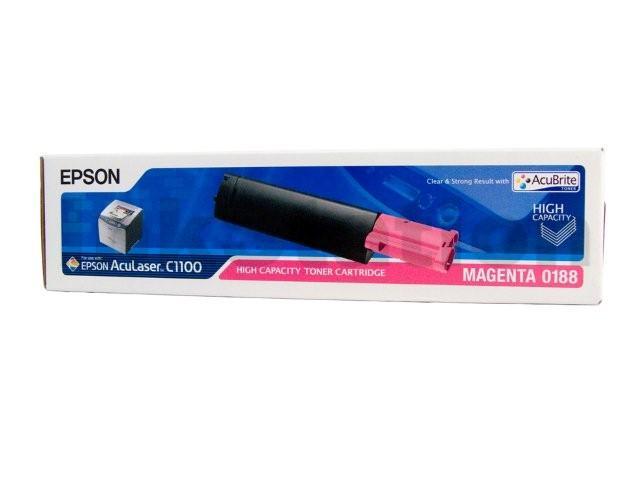 Epson AL-CX11N / CX11NF / C1100 Genuine (S050188) Magenta Toner Cartridge - 4,000 pages