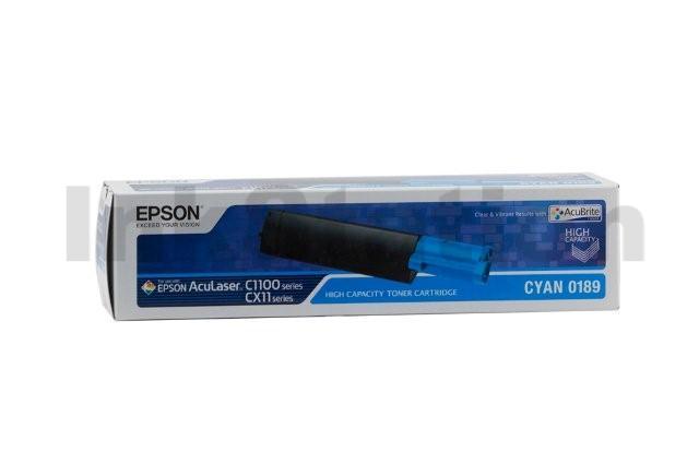 Epson AL-CX11N / CX11NF / C1100 Genuine (S050189) Cyan Toner Cartridge - 4,000 pages