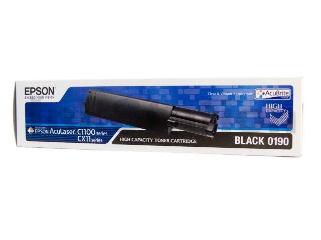 Epson AL-CX11N / CX11NF / C1100 Genuine (S050190) Black Toner Cartridge - 4,000 pages