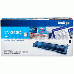 Brother TN-240C Genuine Cyan Toner Cartridge - 1,400 pages