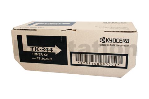 1 x Kyocera TK-344 Black Genuine Toner Cartridge 12,000 pages