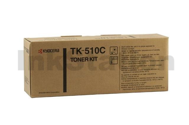 1 x Kyocera TK-510C Cyan Genuine Toner Cartridge - 8,000 pages