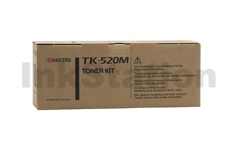 1 X Kyocera TK-520M Magenta Genuine  Toner Cartridge  4,000 pages