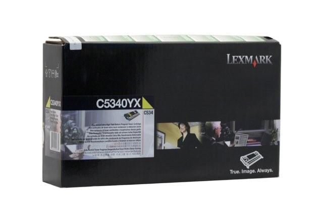 Lexmark (C5340YX) Genuine C534DN Extra High Yield Yellow Prebate Toner Cartridge - 7,000 pages