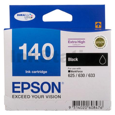 Genuine Epson T1401 (140) High Yield Black Ink Cartridge (C13T140192) - 945 pages