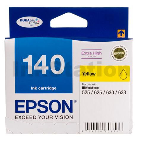 Genuine Epson T1404 (140) High Yield Yellow Ink Cartridge (C13T140492) - 755 pages