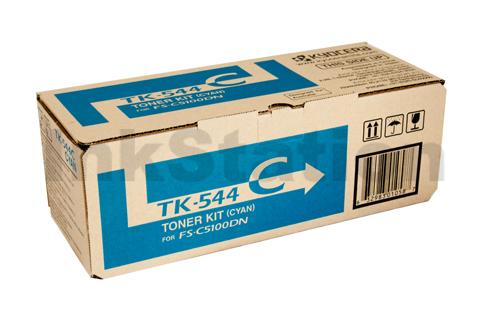 1 x Kyocera TK-544C Cyan Genuine Toner Cartridge - 4,000 pages