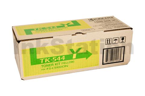 1 x Kyocera TK-544Y Yellow Genuine Toner Cartridge - 4,000 pages