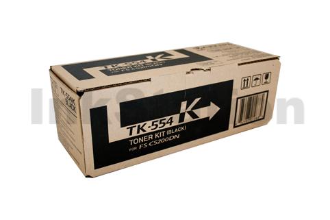 1 x Kyocera TK-554K Black Genuine Toner Cartridge - 7,000 pages