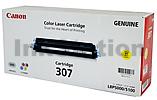 Canon LBP5000 LBP5100 (CART-307Y) Genuine Yellow Toner Cartridge - 2,000 Pages