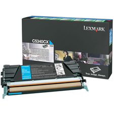 Lexmark (C5340CX) Genunie C534DN Extra High Yield Cyan Prebate Toner Cartridge - 7,000 pages