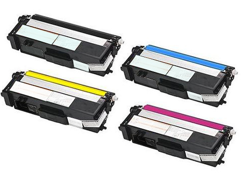 4-Pack Compatible Brother TN-348 BK,C,M,Y Toner Combo